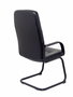 FORÖL Sillón Villa Confidente en Similpiel Negro con Brazos Fijos
