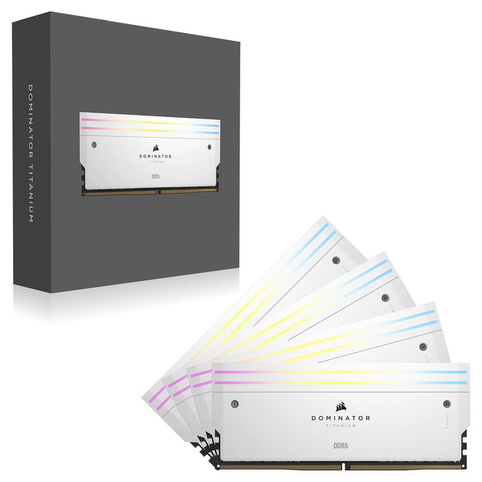 Corsair Dominator Titanium RGB CMP64GX5M4B6000C36W KIT 64GB (4x16GB) DDR5 6000MHz CL36 DIMM 288-pin