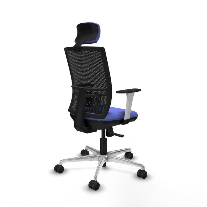 PIQUERAS Y CRESPO Silla de oficina Yunquera con mecanismo Sincro Azul claro y Negro PIQUERAS Y CRESPO Silla de oficina Yunquera con mecanismo Sincro Azul claro y Negro