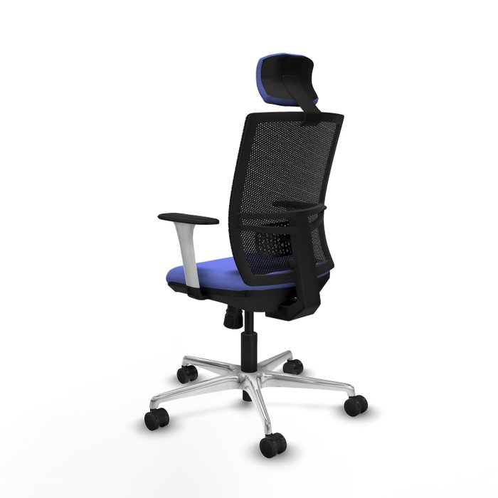 PIQUERAS Y CRESPO Silla de oficina Yunquera con mecanismo Sincro Azul claro y Negro PIQUERAS Y CRESPO Silla de oficina Yunquera con mecanismo Sincro Azul claro y Negro