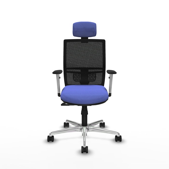 PIQUERAS Y CRESPO Silla de oficina Yunquera con mecanismo Sincro Azul claro y Negro PIQUERAS Y CRESPO Silla de oficina Yunquera con mecanismo Sincro Azul claro y Negro