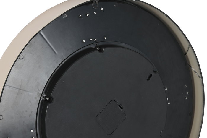 DKD Home Decor Reloj Pared Glam Beige Dorado 8 x 59 x 59 cm Hierro Cristal