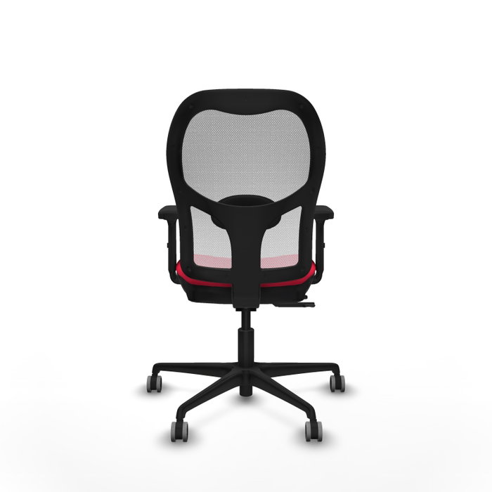 PIQUERAS Y CRESPO Silla de oficina Jorquera con mecanismo Sincro/Traslack, Rojo y Blanco PIQUERAS Y CRESPO Silla de oficina Jorquera con mecanismo Sincro/Traslack, Rojo y Blanco