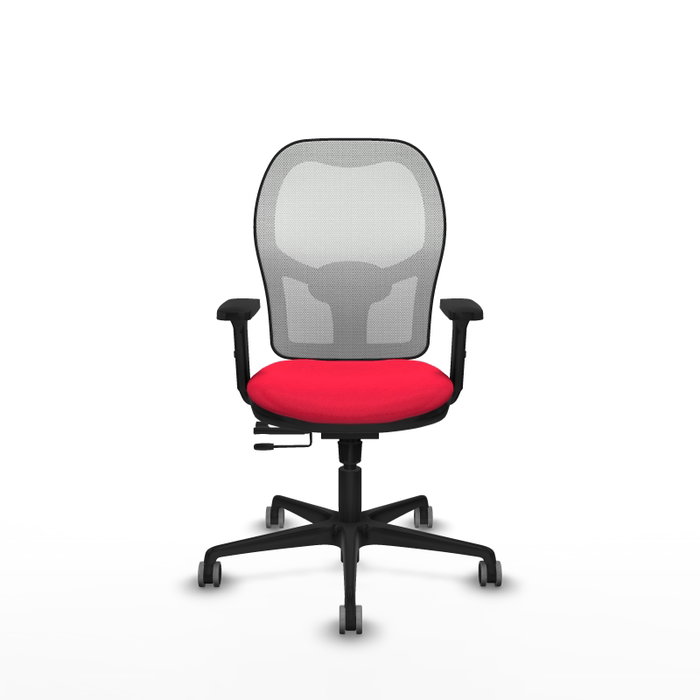 PIQUERAS Y CRESPO Silla de oficina Jorquera con mecanismo Sincro/Traslack, Rojo y Blanco PIQUERAS Y CRESPO Silla de oficina Jorquera con mecanismo Sincro/Traslack, Rojo y Blanco