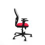PIQUERAS Y CRESPO Silla de oficina Jorquera con mecanismo Sincro/Traslack, Rojo y Blanco