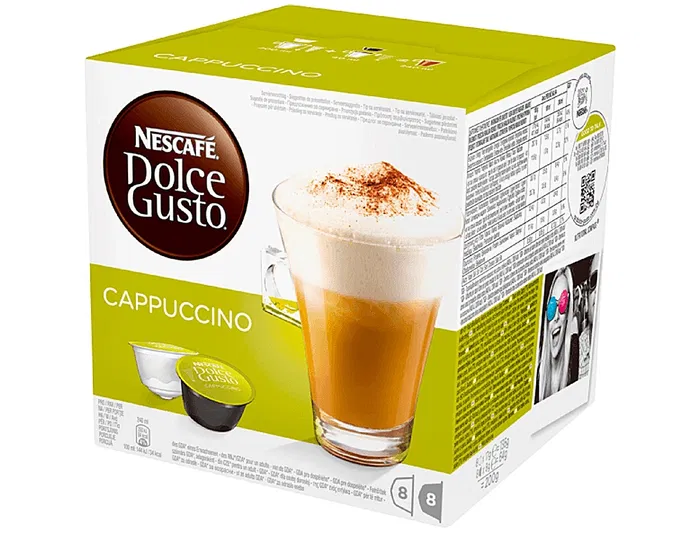 Nescafe Capsulas de Cafe Capuchino Monodosis Caja de 16 Unidades