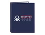 Safta Carpeta Folio Benetton Varsity 4 Anillas Mixtas