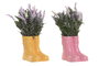 DKD Home Decor Planta de Lavanda en Cerámica y PE, Surtido de 2 Unidades