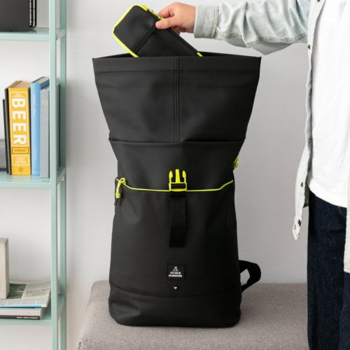 Mr. Wonderful Mochila para Portátil WOA11126EM, Negro, Resistente al Agua, Diseño Casual