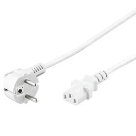 Goobay Cable de Alimentación CEE 7/7 a C13 de 1,5 m Blanco