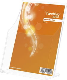 Archivo 2000 Portafolletos Sobremesa Premium Espesor 3 mm Din A5 Vertical 95x160x210 mm
