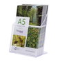 Archivo 2000 Portafolletos Sobremesa Premium A5 Vertical Transparente