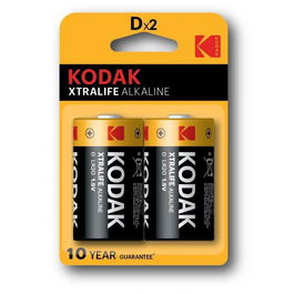 Kodak Pilas Extralife Alcalinas D LR20 - Pack 2 Unidades