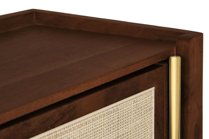 DKD Home Decor Buffet Mango y Fibra Sixti Bala Natural