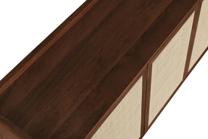 DKD Home Decor Buffet Mango y Fibra Sixti Bala Natural