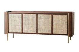 DKD Home Decor Buffet Mango y Fibra Sixti Bala Natural
