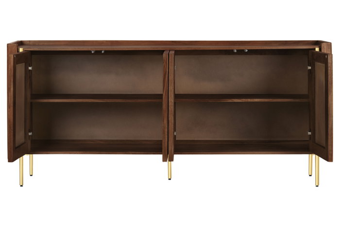 DKD Home Decor Buffet Mango y Fibra Sixti Bala Natural