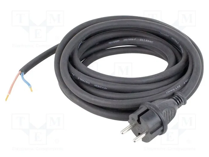 AS SCHWABE Cable de alimentación H07RN-F 2x1mm2 CEE 7/17 (C) 5m AS SCHWABE Cable de alimentación H07RN-F 2x1mm2 CEE 7/17 (C) 5m