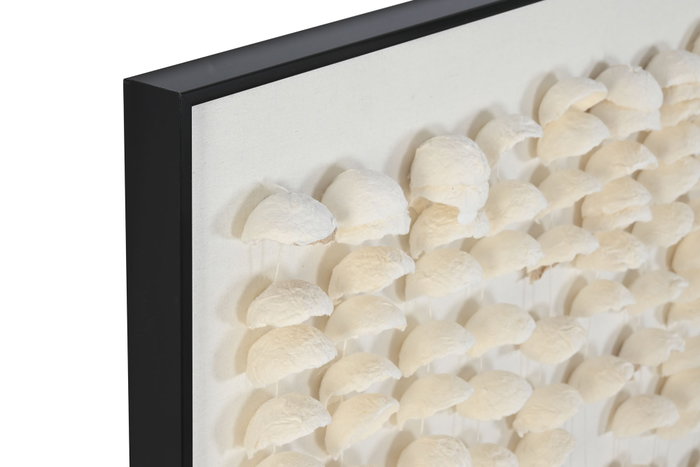 DKD Home Decor Cuadro Papel Maché PS Blanco 3D
