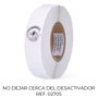 Checkpoint Etiquetas anti robo 10103110 tamper ø3,3cm imagen candado pack 2000 unidades