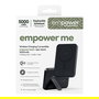 PanzerGlass Empower Bank w. Spin Stand - Banco de Potencia con Cargador Inalámbrico de 15W, 5000mAh, Color Negro Espacial