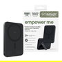 PanzerGlass Empower Bank w. Spin Stand - Banco de Potencia con Cargador Inalámbrico de 15W, 5000mAh, Color Negro Espacial