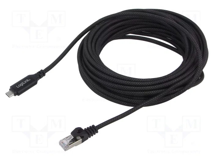 LogiLink Cable Ethernet USB 3.2 tipo C a RJ45, 3m, 1 Gbps, CU0413 LogiLink Cable Ethernet USB 3.2 tipo C a RJ45, 3m, 1 Gbps, CU0413