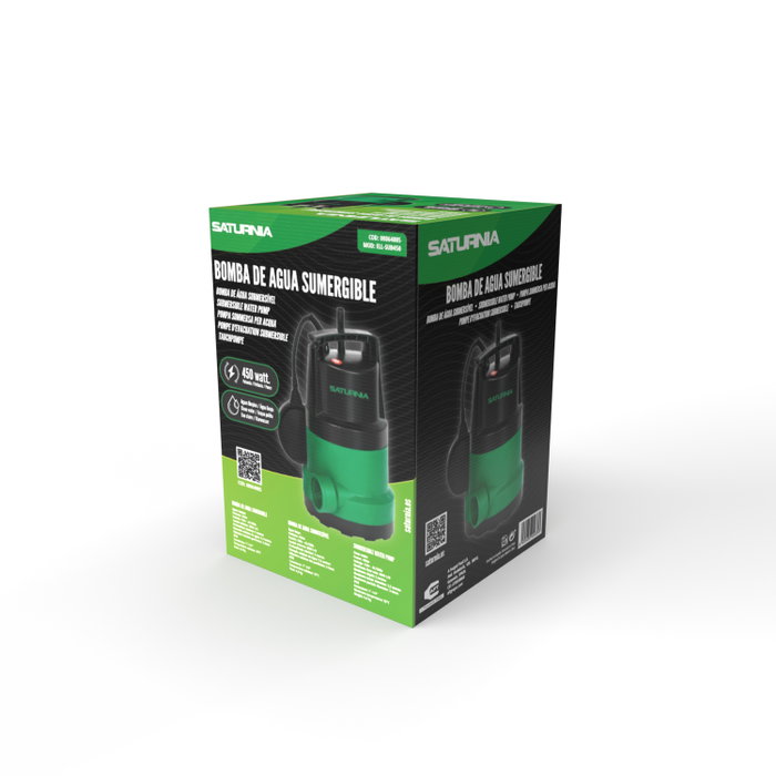 SATURNIA Bomba de Aguas Limpias Sumergible 450W SATURNIA Bomba de Aguas Limpias Sumergible 450W