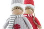 DKD Home Decor Figura Navidad Tradicional Blanco Poliéster 9 x 79 x 17 cm (2 Unidades)