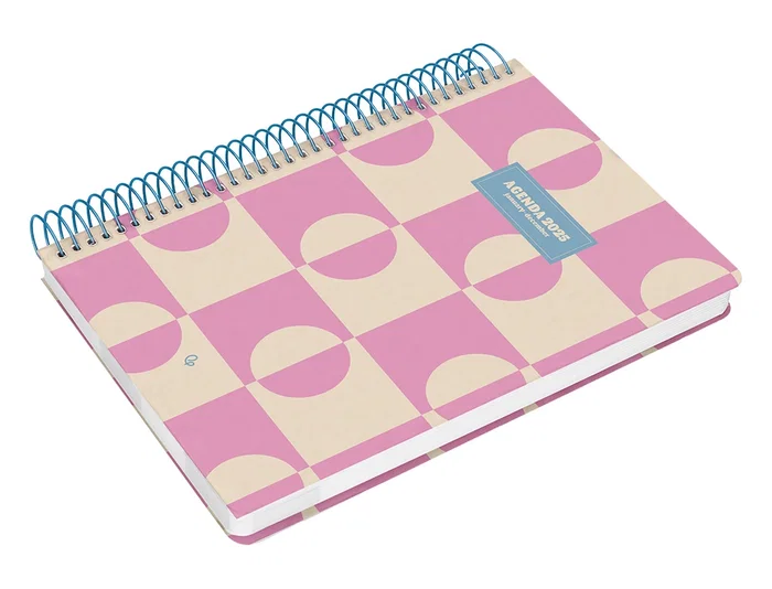 Agenda Espiral Liderpapel Classic 2025 Dia Pagina Expositor De 12 Unidades Surtidas Papel 70 gr