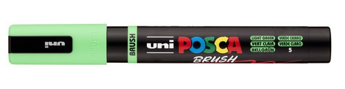 POSCA PC-5BR Brush Marcador Punta de Pincel Semiflexible Verde Claro POSCA PC-5BR Brush Marcador Punta de Pincel Semiflexible Verde Claro