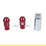 Omp OMPS09911206 Juego 20 Tuercas Rueda Aluminio 7075 M12x1.25 Llave 19mm Largo 40mm Rojo
