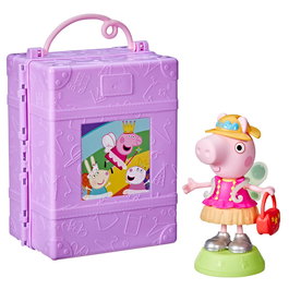 Hasbro G1017 Peppa Pig - Armario de Juego con Figura de Peppa, 14 Accesorios y Estuche de Almacenamiento, Juguete para Niños +3 Años