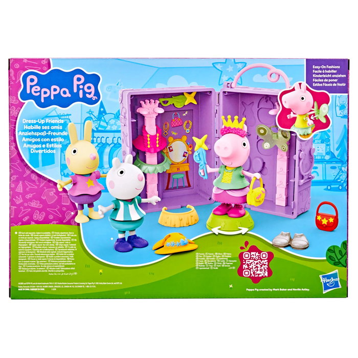 Hasbro G1017 Peppa Pig - Armario de Juego con Figura de Peppa, 14 Accesorios y Estuche de Almacenamiento, Juguete para Niños +3 Años