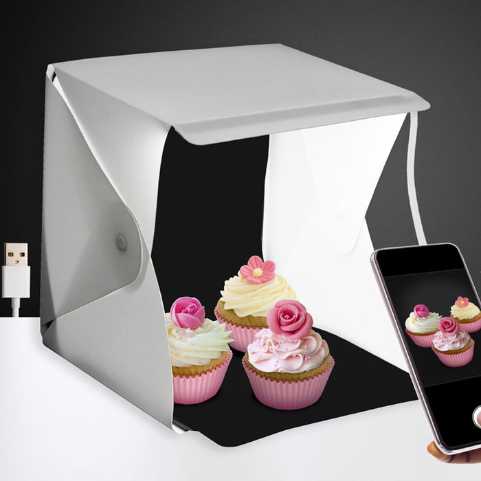 Be Mix Caja de Luz Foto Plegable Estudio 25 cm USB
