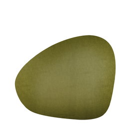 OYV Placemat Mantel Individual Ovalado Dorado, 42.5 x 34 cm, Piel Sintética para Orfebrería (Set de 12)