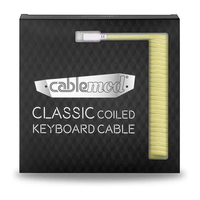 CableMod Classic Coiled Keyboard Cable USB-C a USB Tipo A, Lemon Ice - 150cm CableMod Classic Coiled Keyboard Cable USB-C a USB Tipo A, Lemon Ice - 150cm