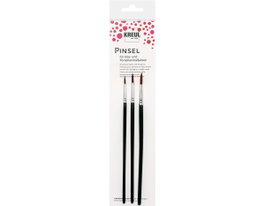 Kreul Set de 3 pinceles redondos de pelo de poni nº02, 04 y 06