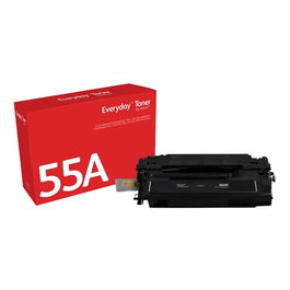 Xerox 006R03627 Toner Compatible con HP 55A (CE255A) - Cartucho de Tóner Negro para HP LaserJet P3011, P3015 y modelos equivalentes - Alta Calidad, Negro Profundo