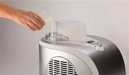 Ariete Heladera Gran Gelato Metal 693 Auto Refrigerante con Compresor Interno y Pantalla LCD para Helados Caseros