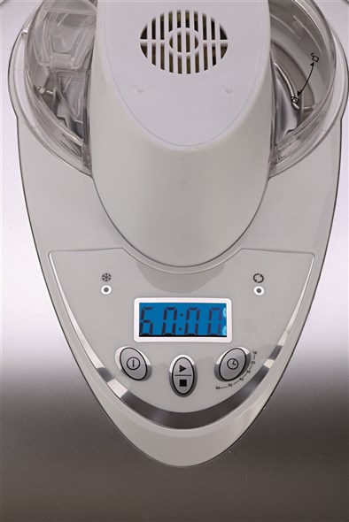 Ariete Heladera Gran Gelato Metal 693 Auto Refrigerante con Compresor Interno y Pantalla LCD para Helados Caseros