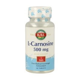 Kal L-Carnosina 500 mg 30 cápsulas - Complemento alimenticio de dipéptido
