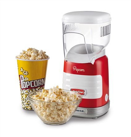 Ariete 2956 Máquina de Palomitas Party Time Popper Roja Apto para Preparar Palomitas de Maíz en Pocos Minutos Libre de Grasas Estilo Retro Años 50