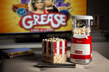 Ariete 2956 Máquina de Palomitas Party Time Popper Roja Apto para Preparar Palomitas de Maíz en Pocos Minutos Libre de Grasas Estilo Retro Años 50