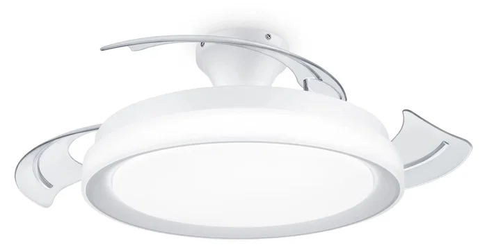 Philips 8720169279087 Ventilador de Techo Retráctil con Luz LED, Blanco, 51 cm, 35W, 3 Temperaturas de Color (2700K/4000K/5500K), Mando a Distancia Philips 8720169279087 Ventilador de Techo Retráctil con Luz LED, Blanco, 51 cm, 35W, 3 Temperaturas de Color (2700K/4000K/5500K), Mando a Distancia