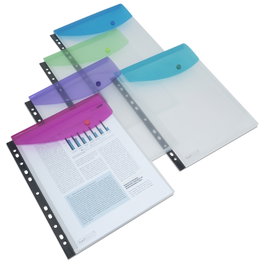 Dosier Sobre Rapesco Eco Pp Translucido Broche Vertical Multitaladro A4 Surtido Pack De 5