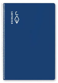 ESCOLOFI Pack de 5 Cuadernos Espiral A4 Pauta Montessori 5 Azul