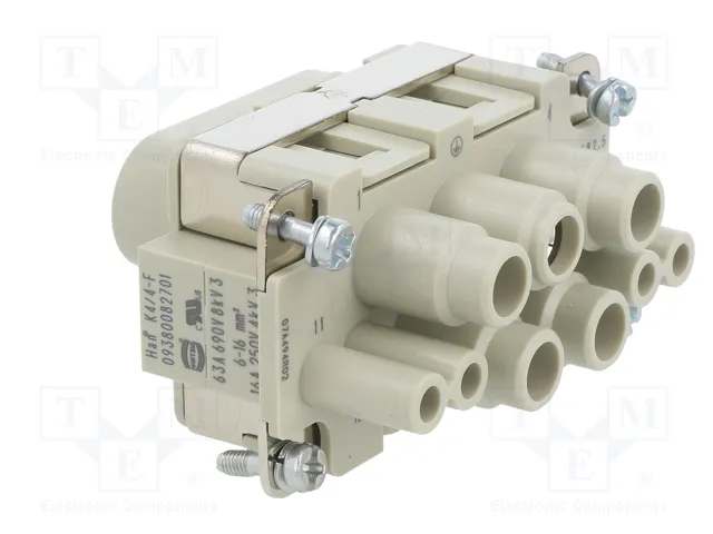 HARTING Plantilla de contacto HDC hembra 8 pines