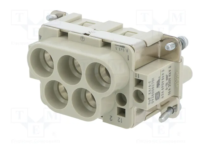 HARTING Plantilla de contacto HDC hembra 8 pines