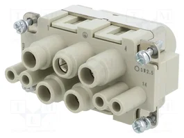 HARTING Plantilla de contacto HDC hembra 8 pines